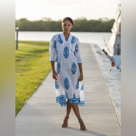 Bindu Clarissa Cotton tunic Dress - Picture 2 of 5